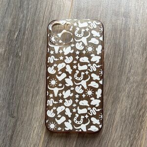 Brown and White Western Themed iPhone 13 Case